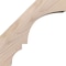 Ekena Millwork 3 1/2"W x 8"D x 8"H Balboa Smooth Knee Brace, Douglas Fir BRC04X08X08BOA00SDF - alternate 4